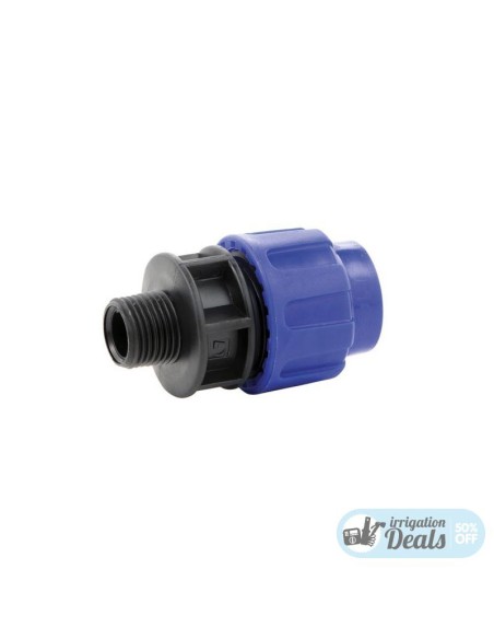 Enlace mixto polietileno rosca macho-16x1/2"