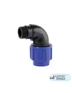 Codo mixto 90° polietileno rosca macho - 16x1/2"