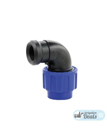 Codo mixto 90° polietileno rosca hembra - 25x3/4"