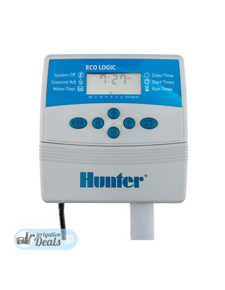 Hunter controller Eco Logic - 4 6 station indoor timer - ELC401i-E - ELC601i-E