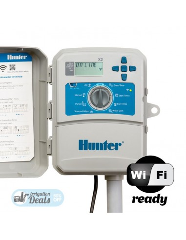 Hunter controller X2 - 8 station outdoor timer - X2801E - Wifi Ready