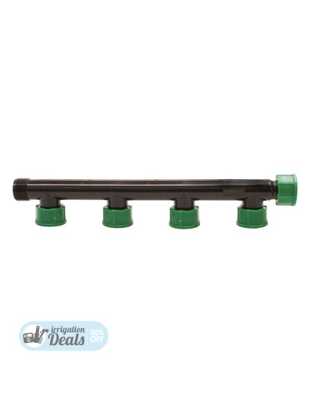 4 Way PVC Manifold - 1"